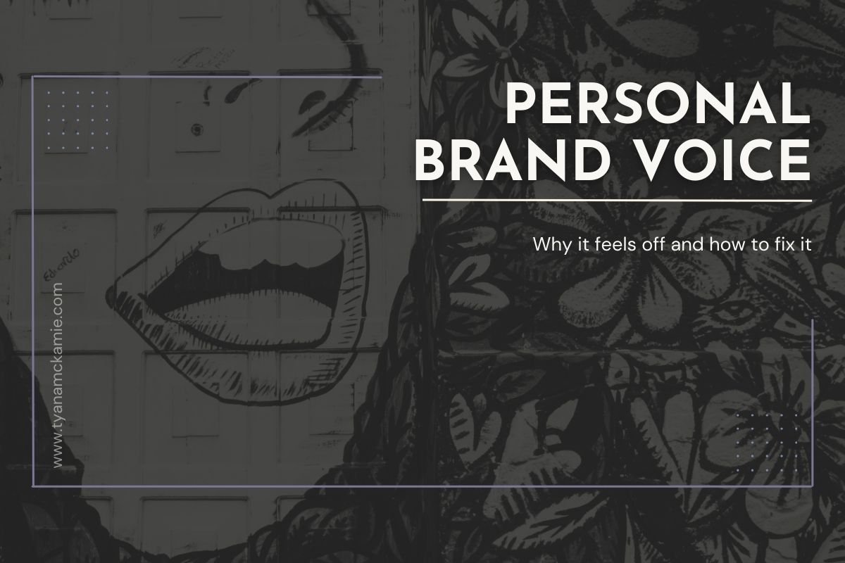 Banner image for blog post titled 'Personal Brand Voice: Why It Feels Off and How to Fix It'
